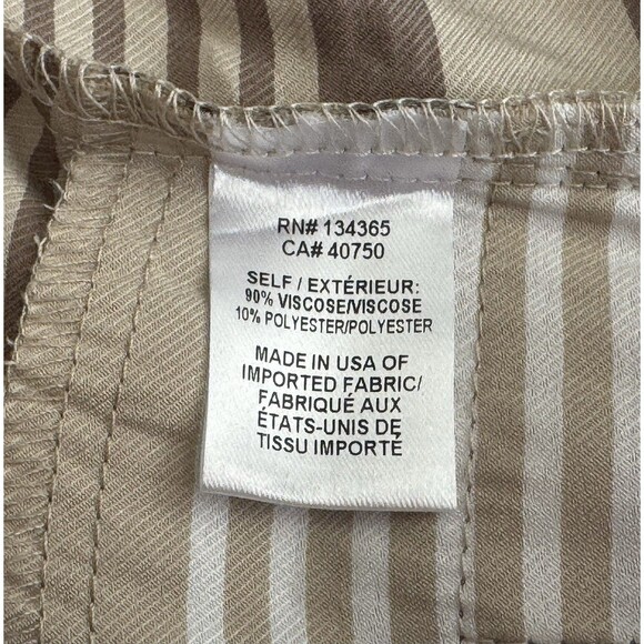 Marla Wynne Wide Leg High Waist Pants Striped Pull On - Picture 7 of 12